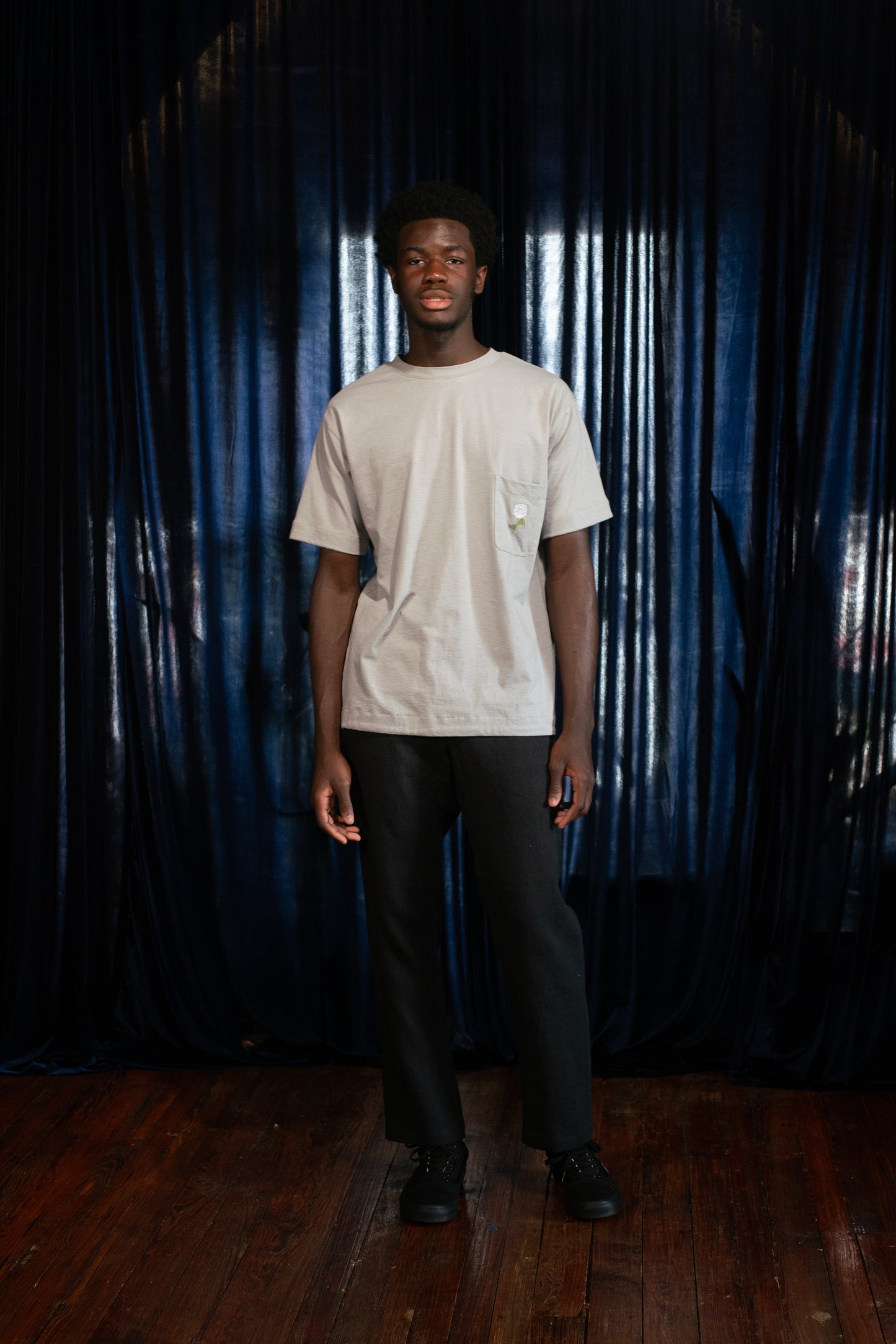 Black Linen Drawstring Pants