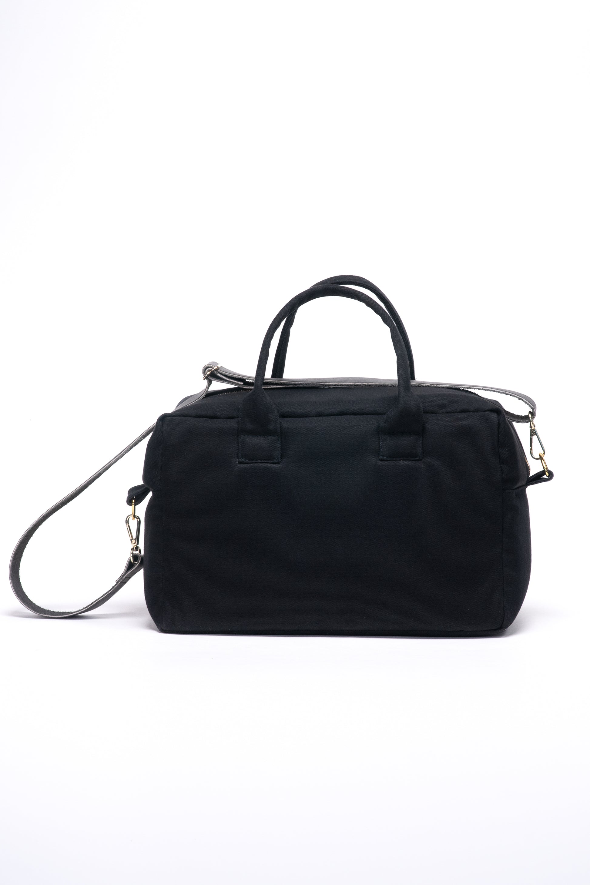 Canvas camera bag, back view