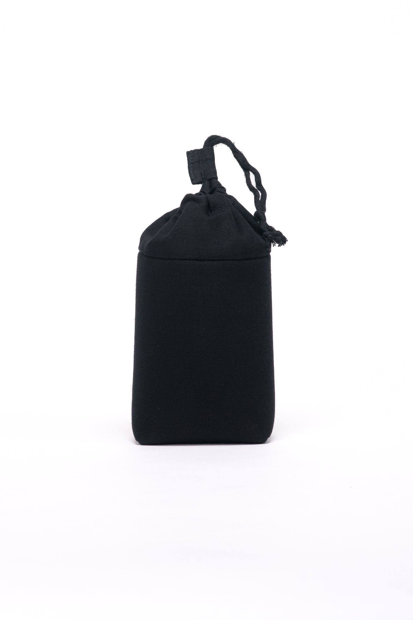 Canvas lens bag, front view
