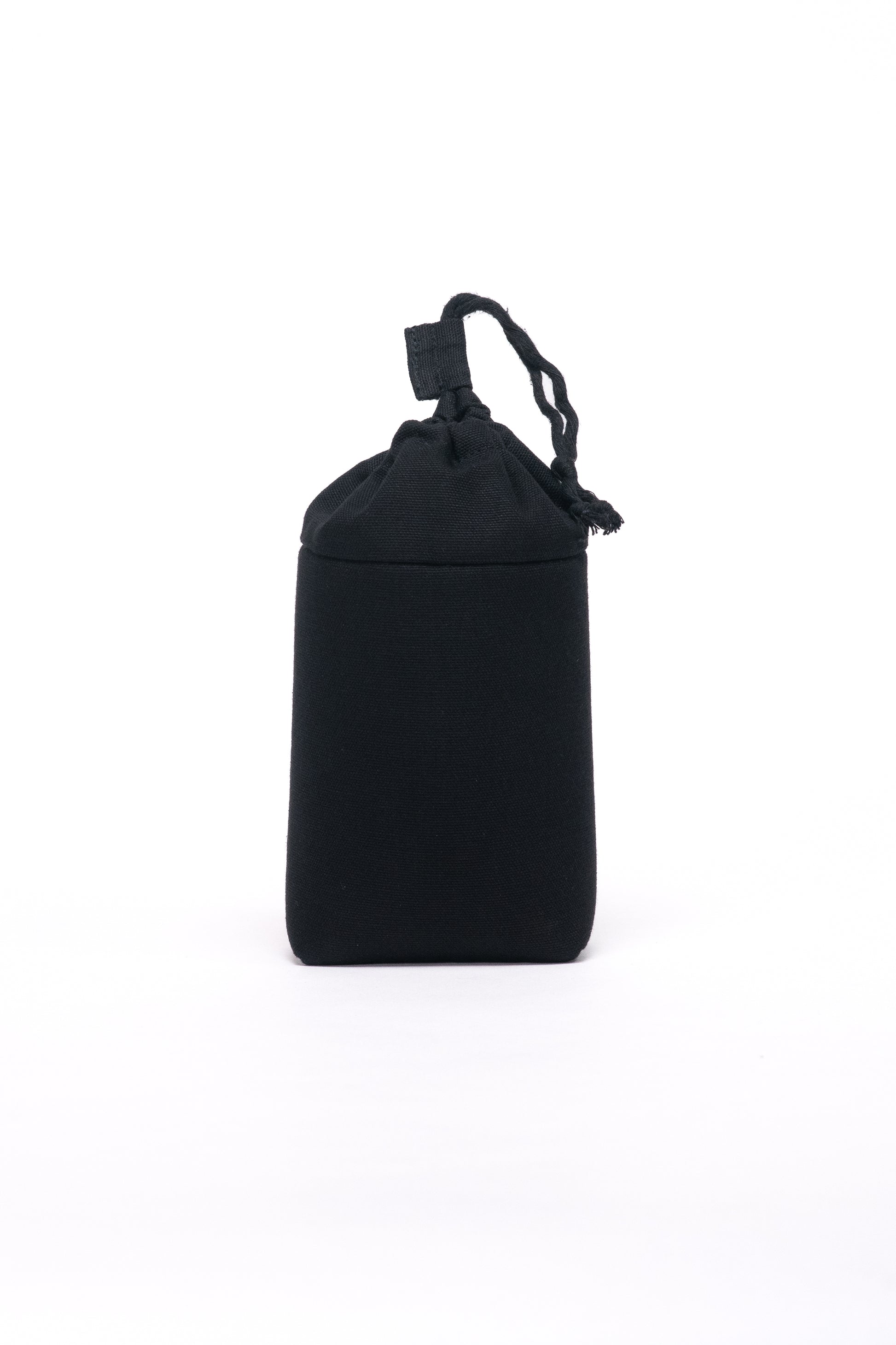 Canvas lens bag, front view