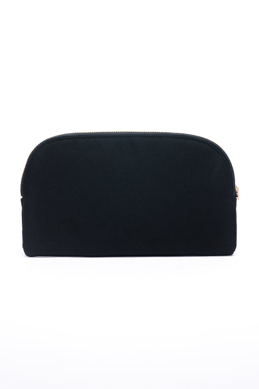 Handheld zipper pouch, front view