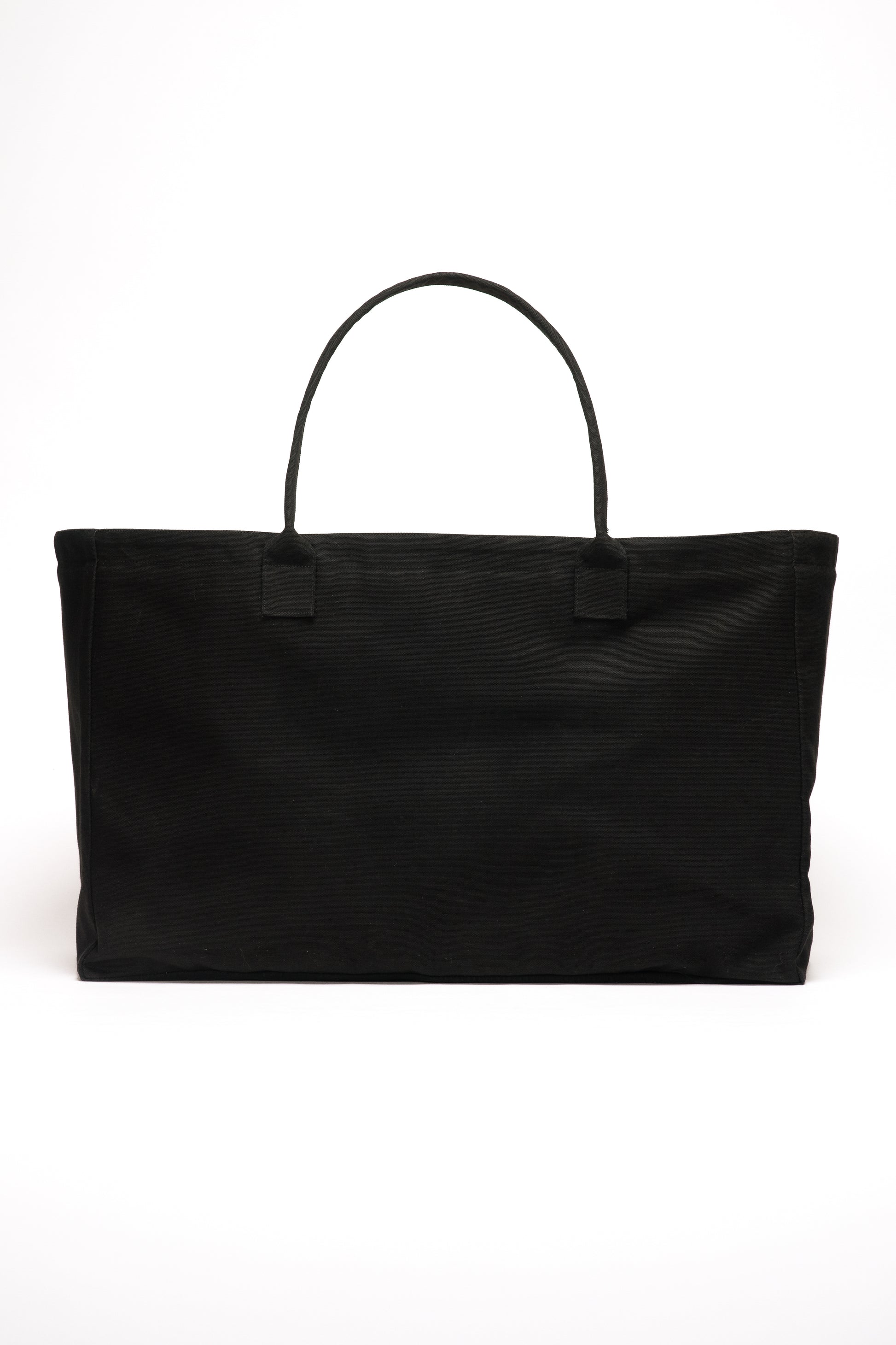 Large canvas tote, front view
