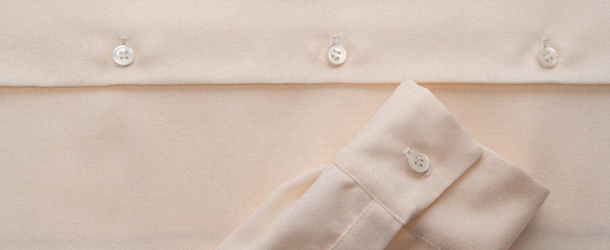 Phaedra wool button down, cuff close-up