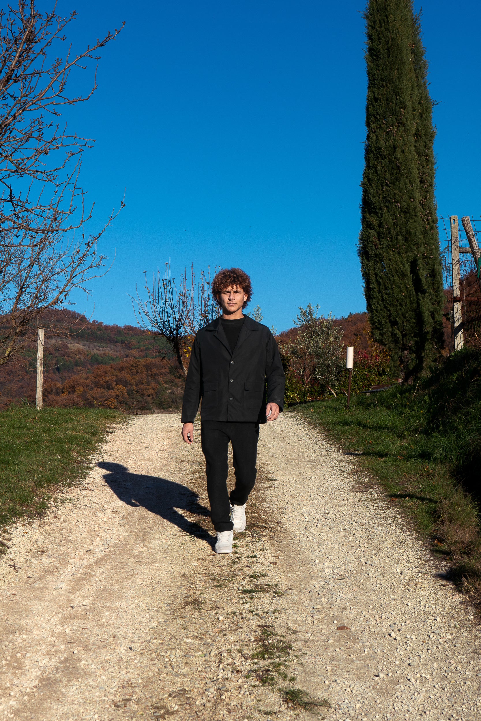 Pivot cotton nylon jacket, full front view