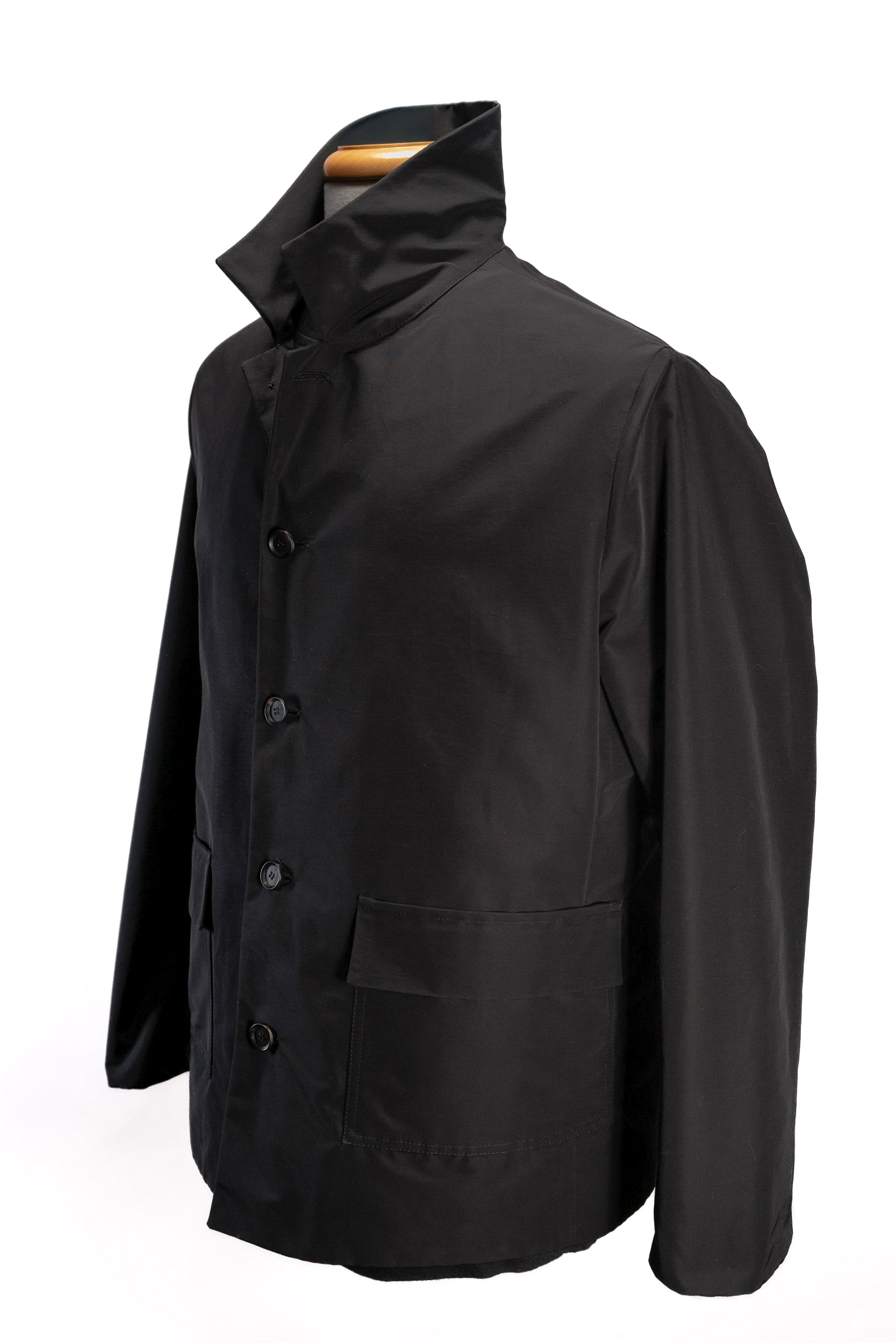Pivot cotton nylon jacket, three quarter view