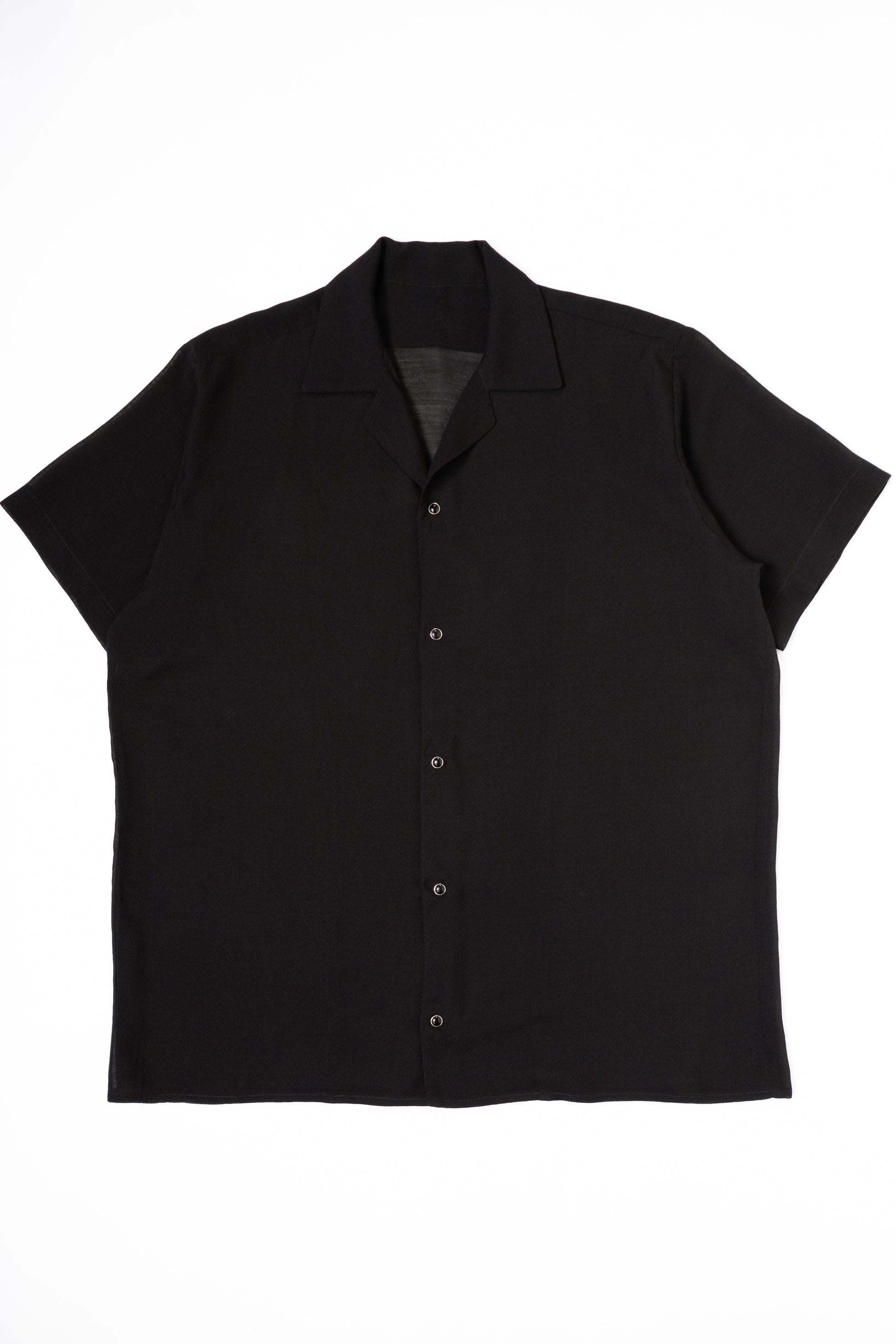 Silk crepe shirt, flat view