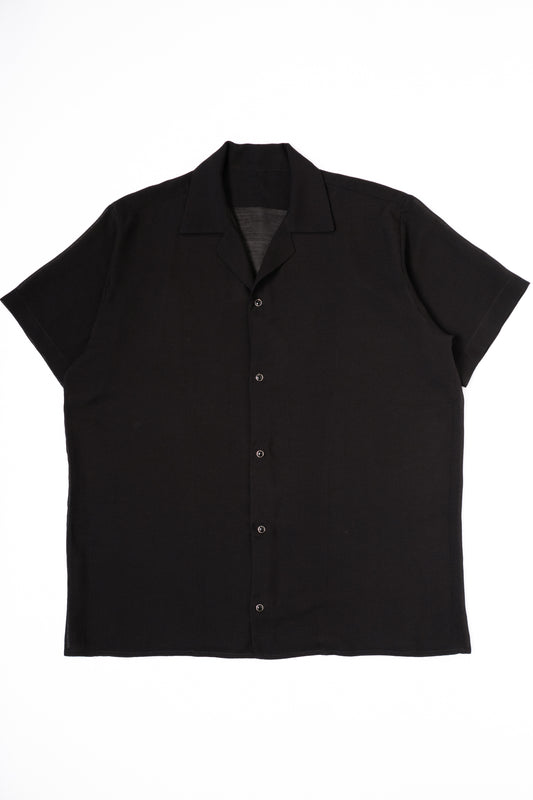 Silk crepe shirt, flat view