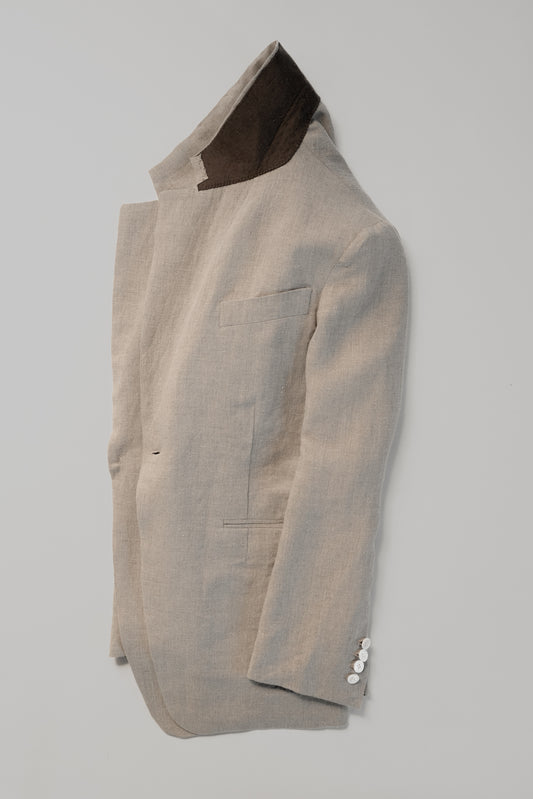 Linen jacket, flat view