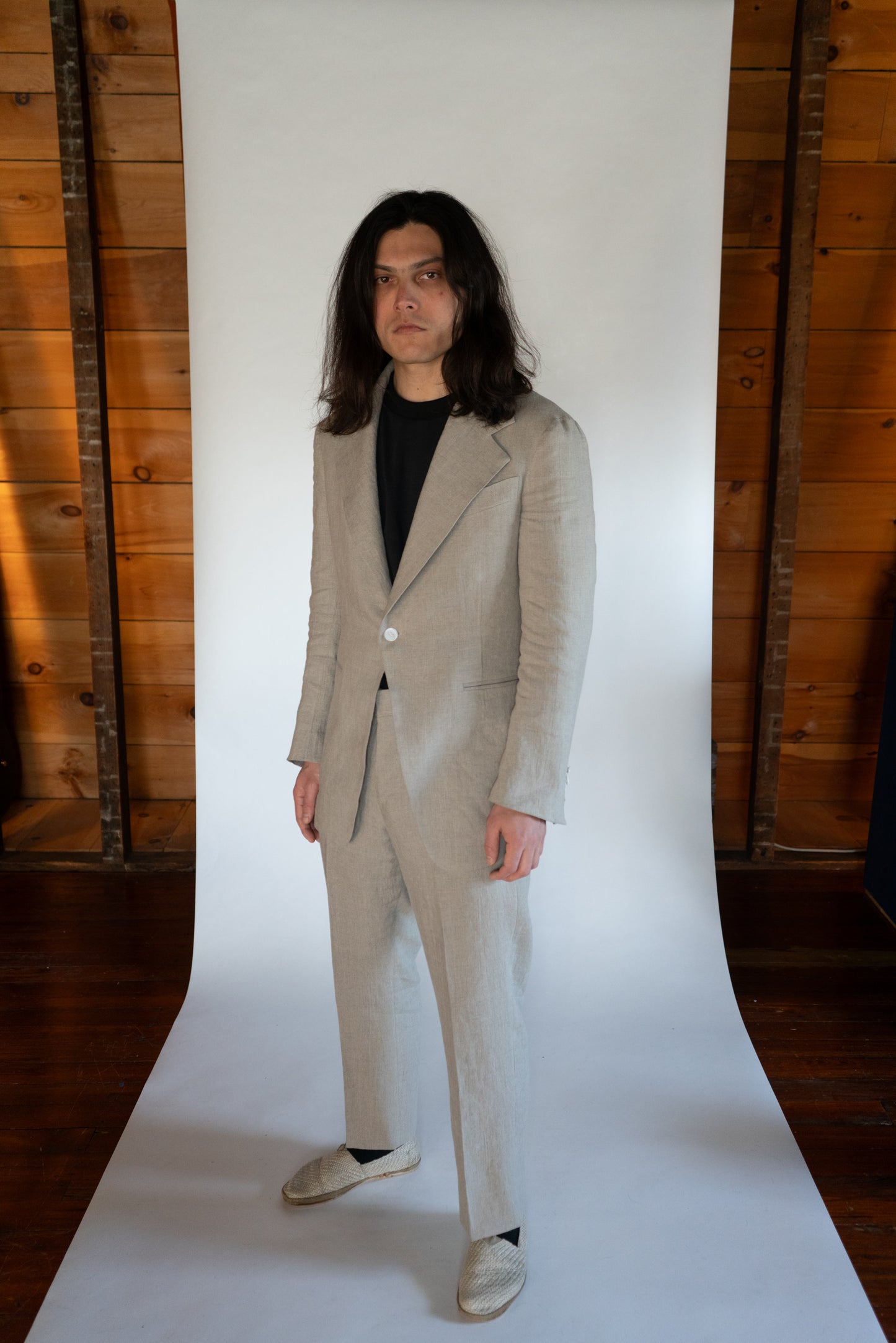 Linen jacket, front view