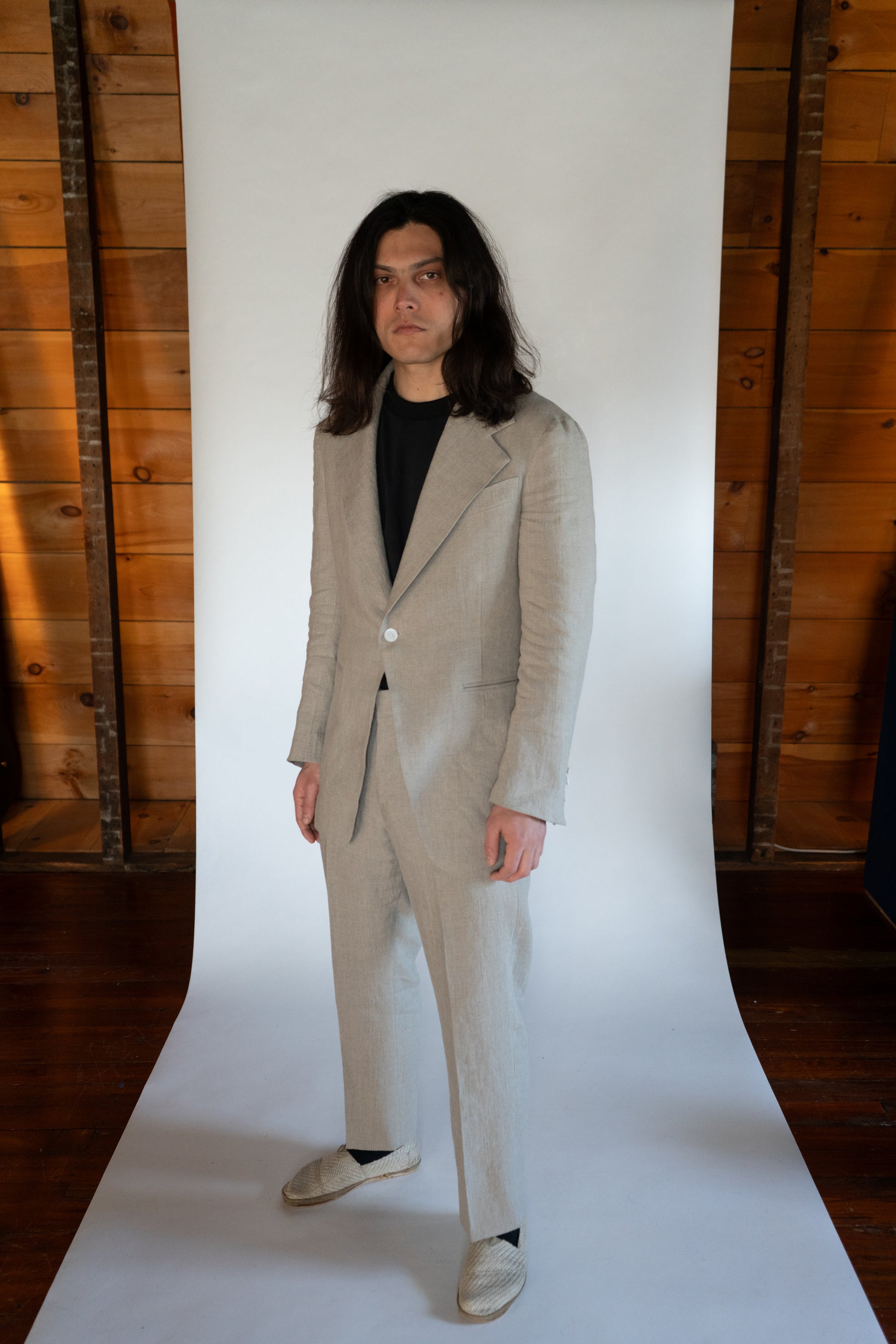 Linen jacket, front view