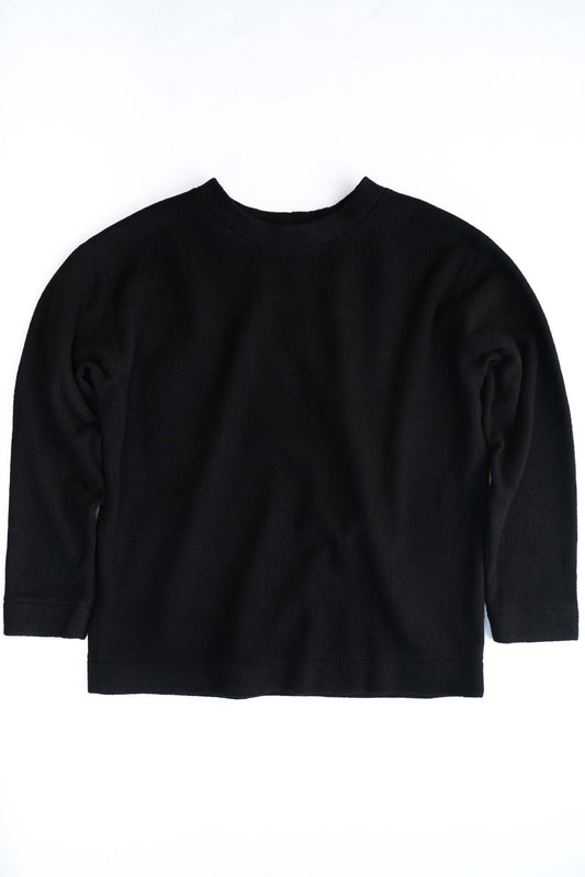 Wool fleece sweatshirt, flat view
